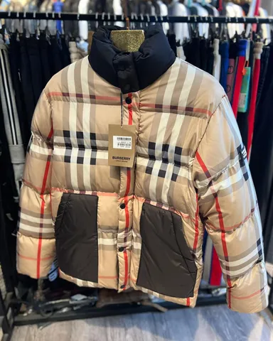 Burberry Plaid Puffer Jacket