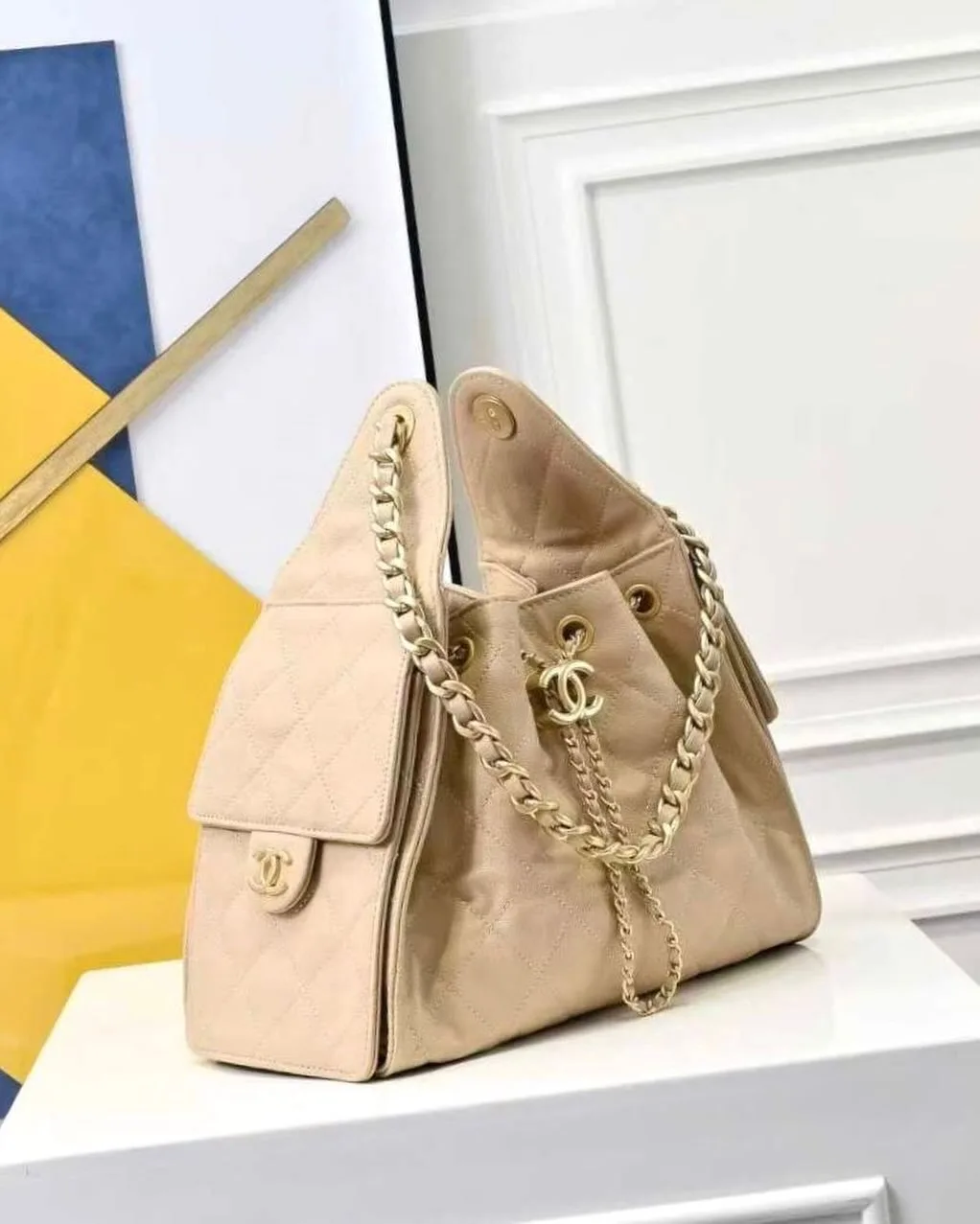 Chanel Drawstring Bucket Bag photo 3
