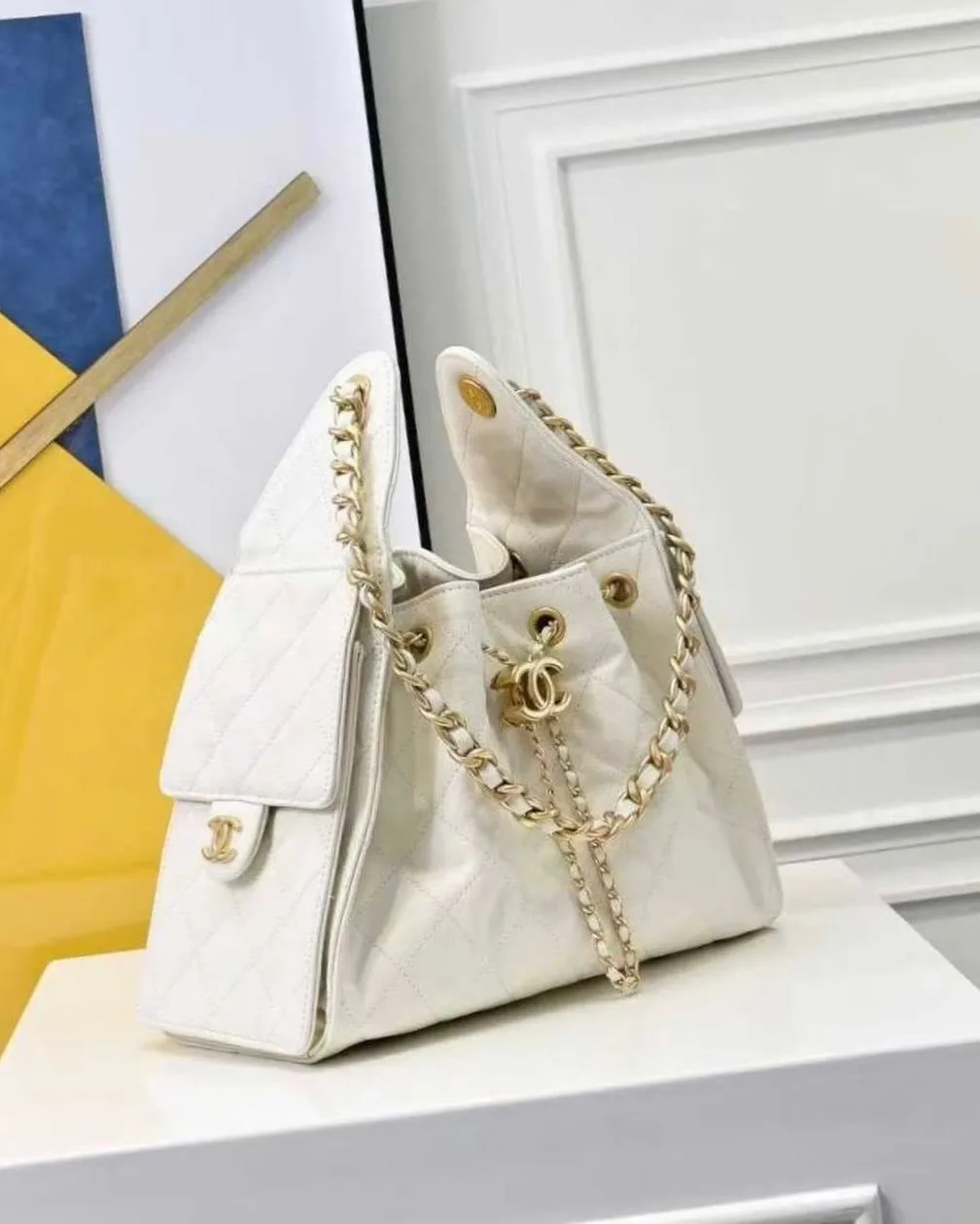 Chanel Drawstring Bucket Bag photo 2