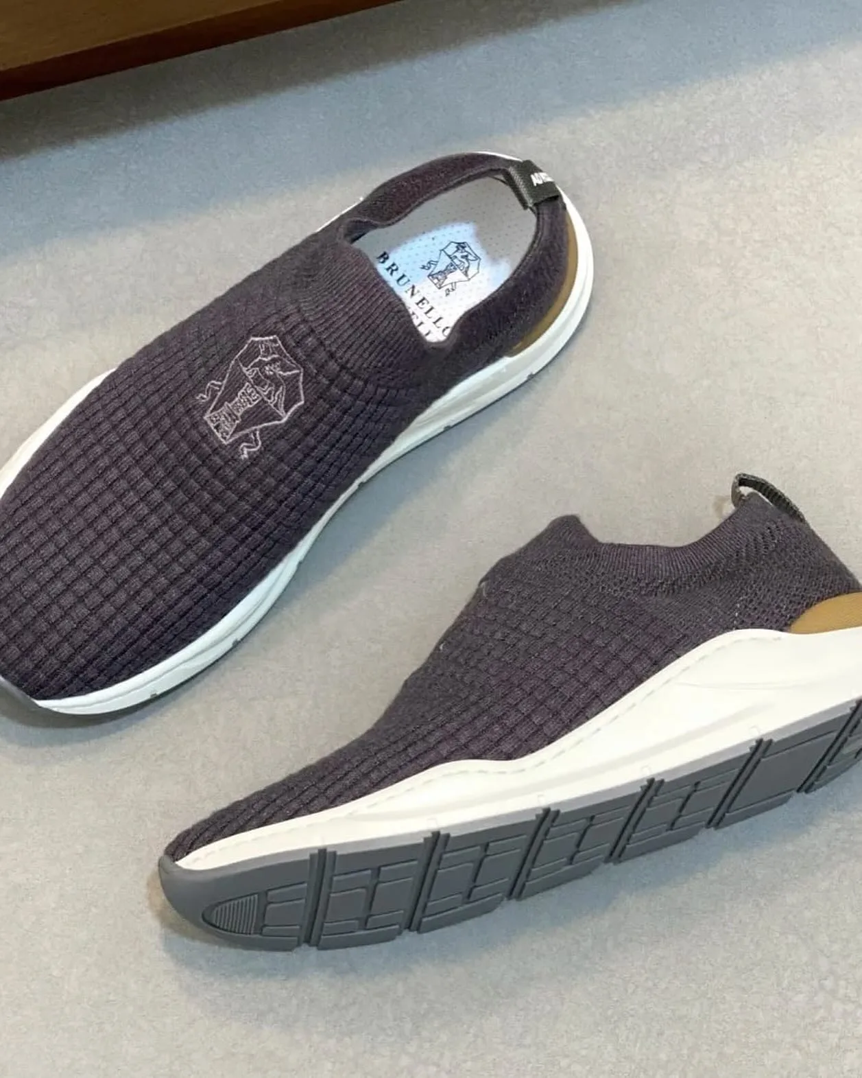 Brunello Cucinelli Knit Slip-On Sneaker photo 5