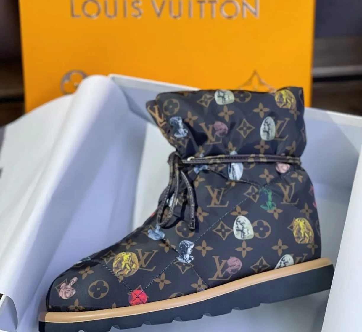 Louis Vuitton printed monogram snow boot photo 1